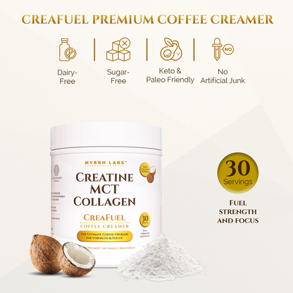 CreaFuel Coffee Creamer – Creatine, MCT & Collagen Blend by Myrrh Labs