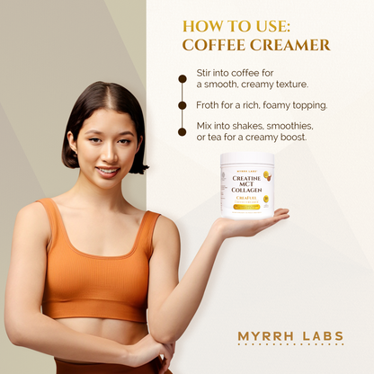 CreaFuel Coffee Creamer – Creatine, MCT & Collagen Blend by Myrrh Labs
