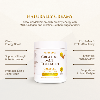CreaFuel Coffee Creamer – Creatine, MCT & Collagen Blend by Myrrh Labs