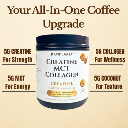 CreaFuel Coffee Creamer – Creatine, MCT & Collagen Blend by Myrrh Labs